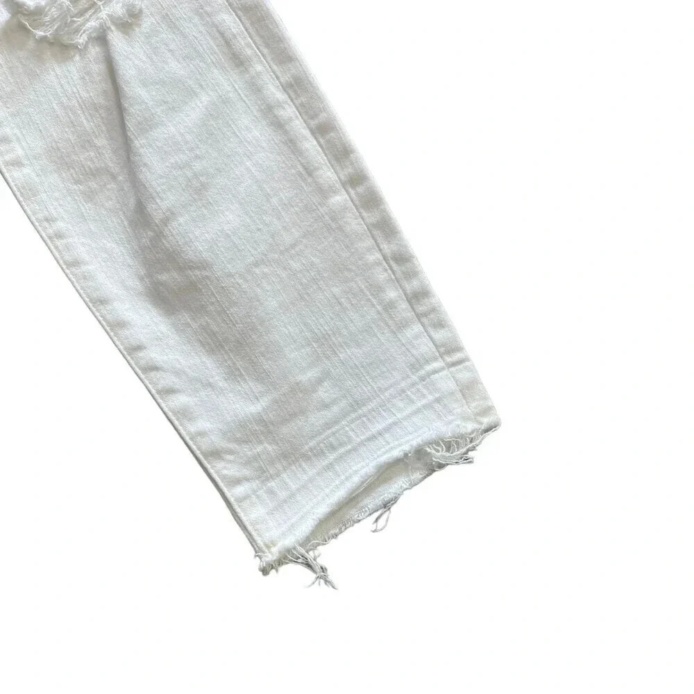 JBrand White Low Rise Crop Demented Skinny Jeans 27 - Picture 3 of 4